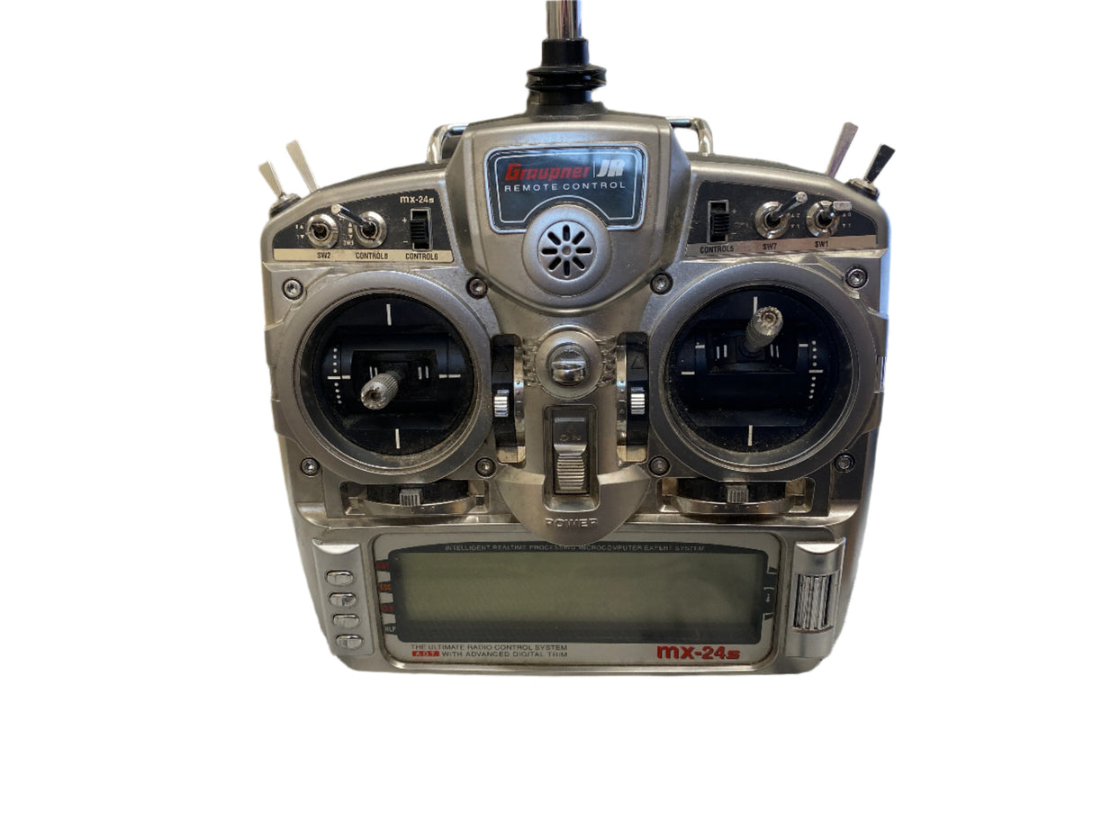 GRAUPNER/JR MX-24s 35mhz Synthesized TRANSMITTER with Case - SECOND HAND