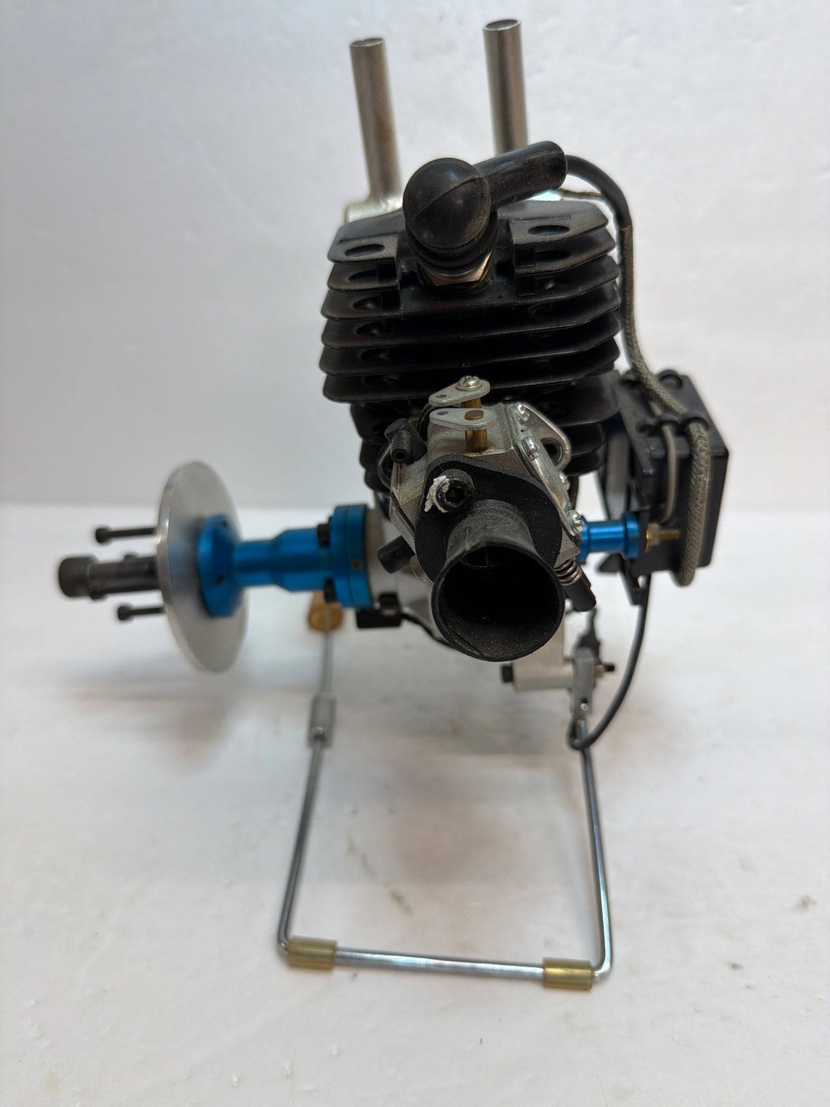 CRRC Pro THOR 45 2-Stroke Petrol Side pitts style muffler Engine R/C Aircraft Engine – Second hand on stand