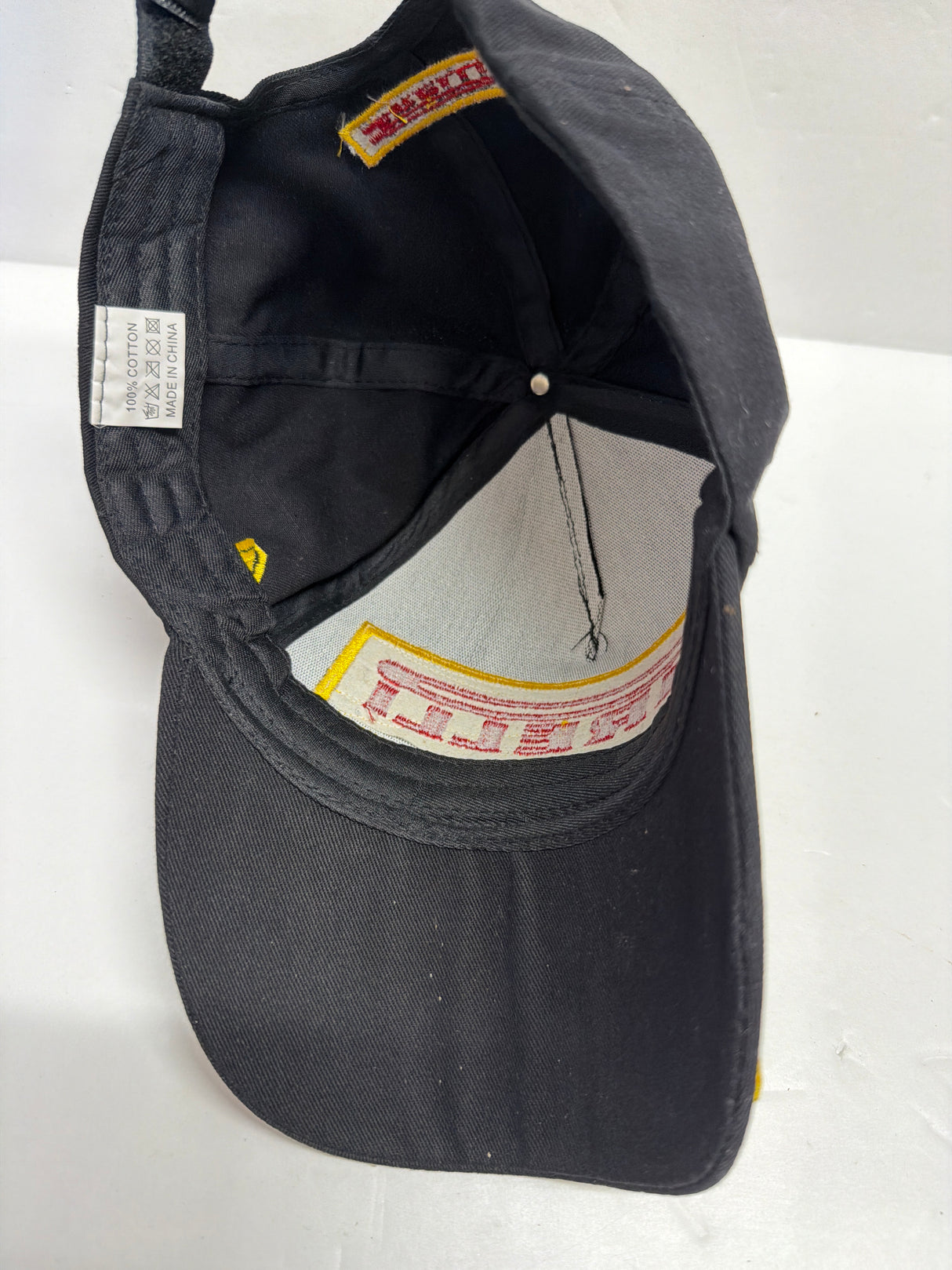 Pirelli Black Baseball Cap Yellow / Red Logo (second hand)