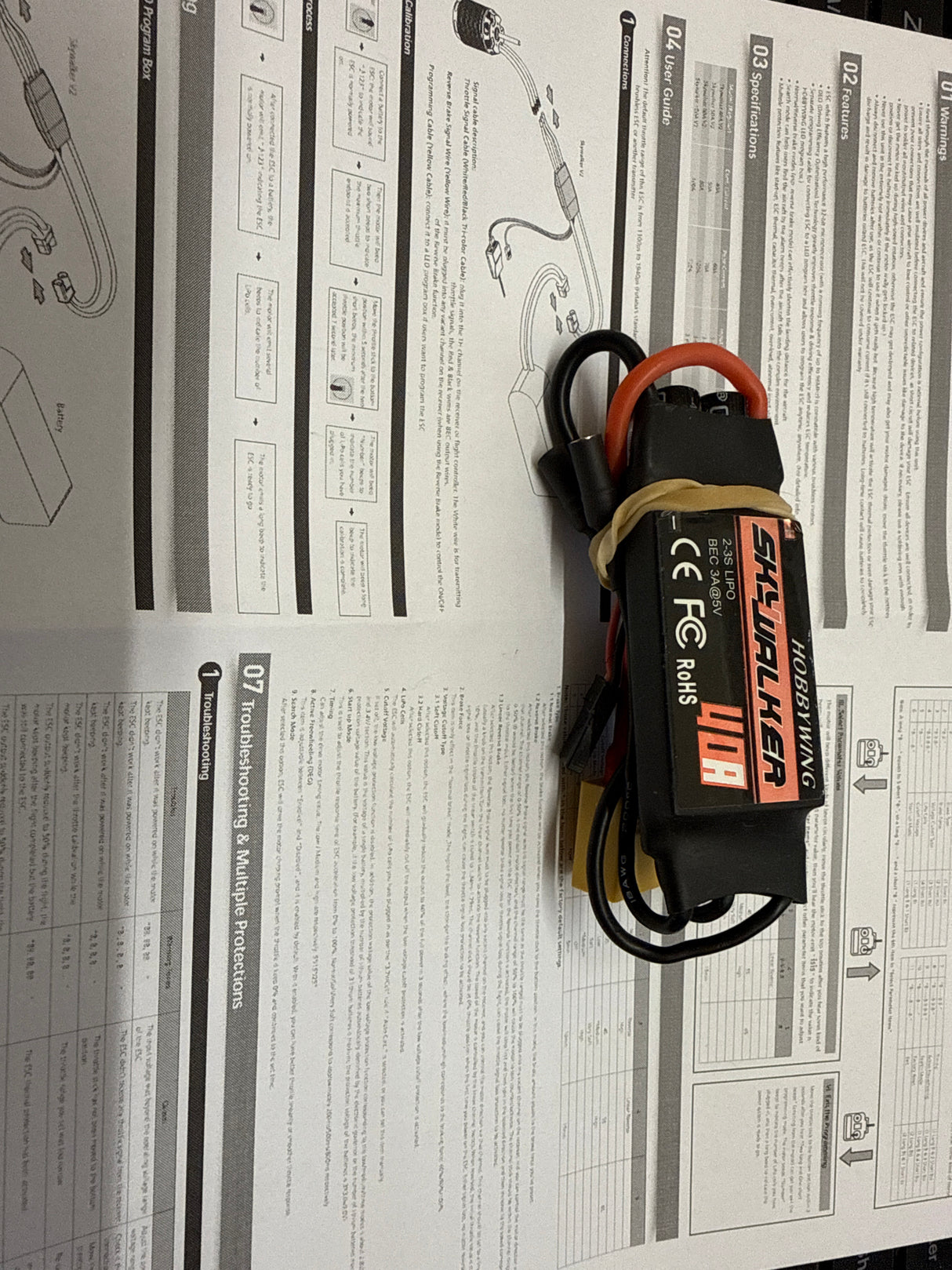 HOBBYWING SKYWALKER 40A SPEED CONTROL - Second Hand