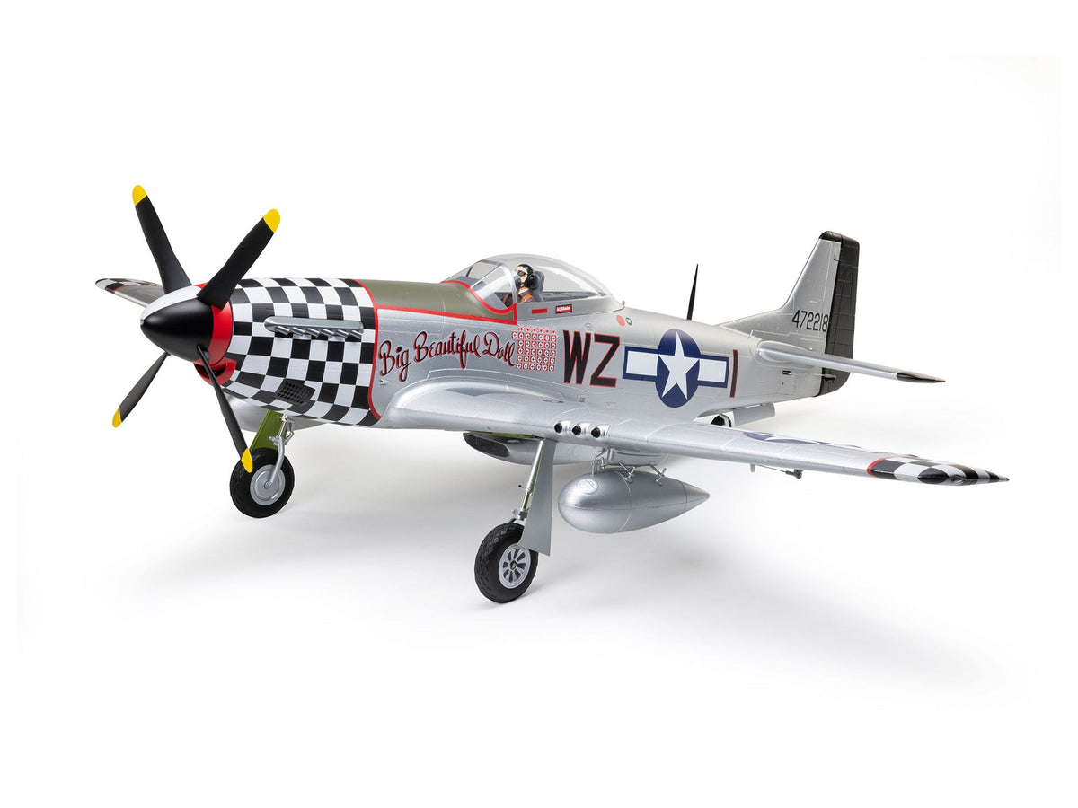 EFlite P-51D Mustang "Big Beautiful Doll" 1.5m BNF Basic with AS3X+ - Pre Order - Expected December