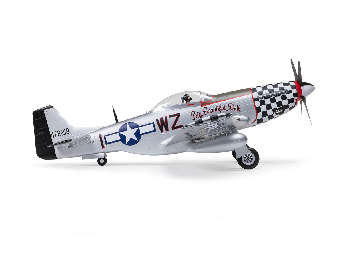 EFlite P-51D Mustang "Big Beautiful Doll" 1.5m BNF Basic with AS3X+ - Pre Order - Expected December