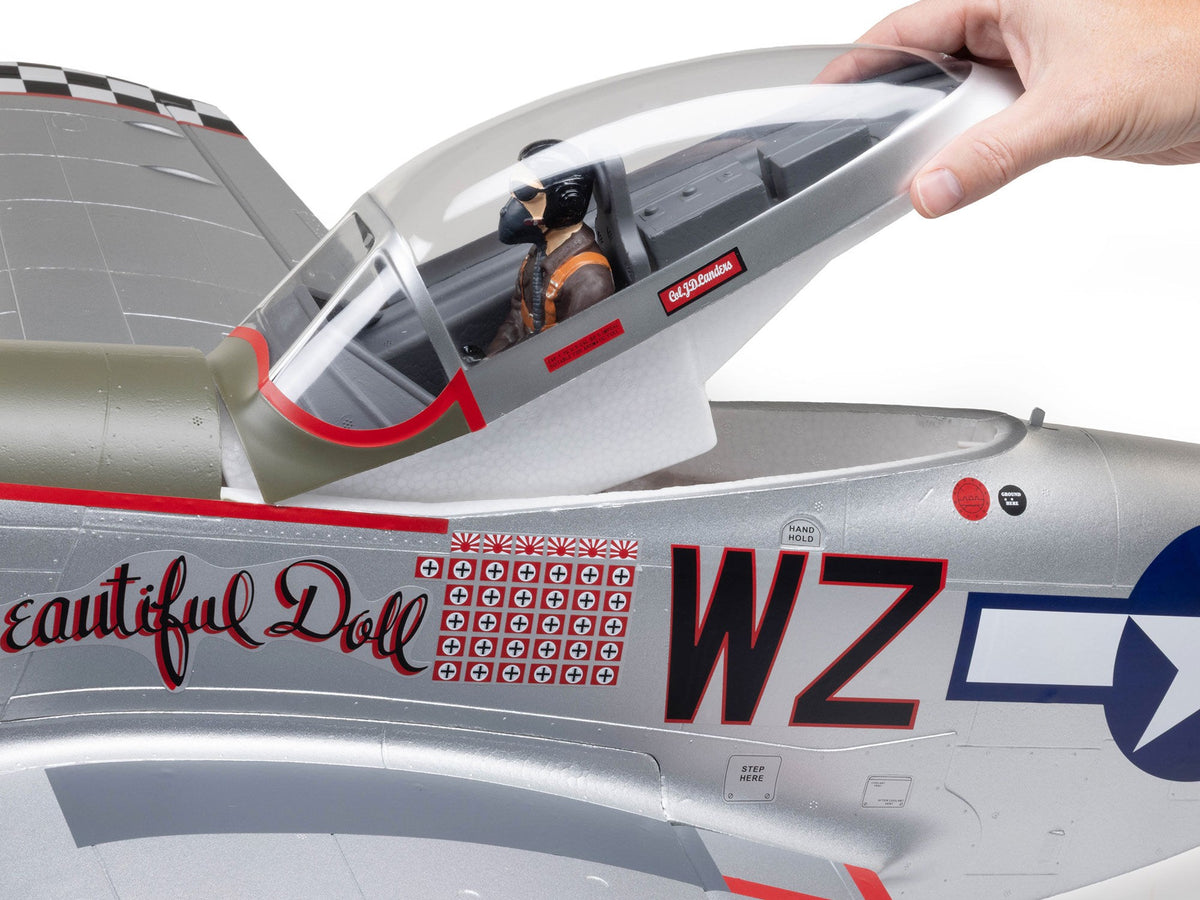 EFlite P-51D Mustang "Big Beautiful Doll" 1.5m BNF Basic with AS3X+ - Pre Order - Expected December