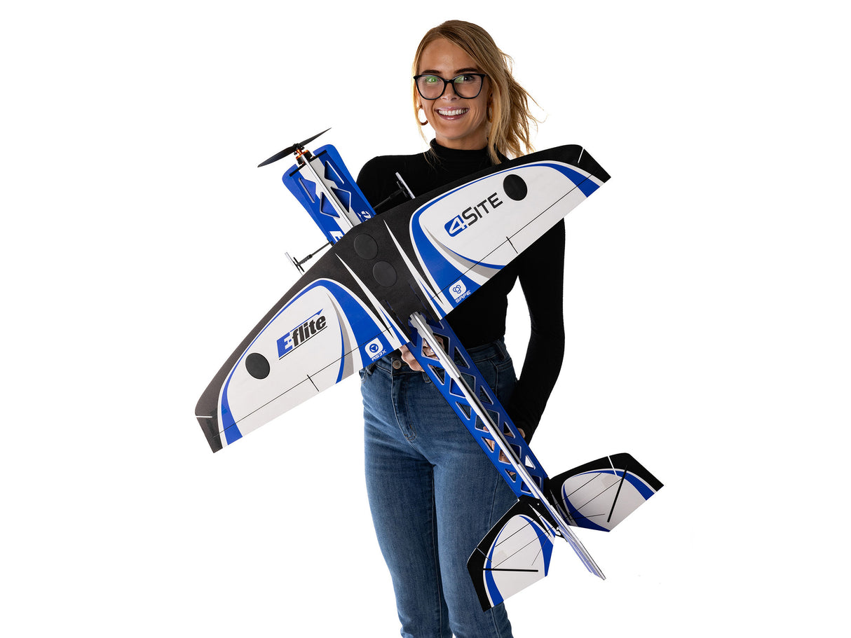 E-Flite 4-Site 3D FF (Flat Foamy) 800mm BNF Basic with AS3X+ & SAFE