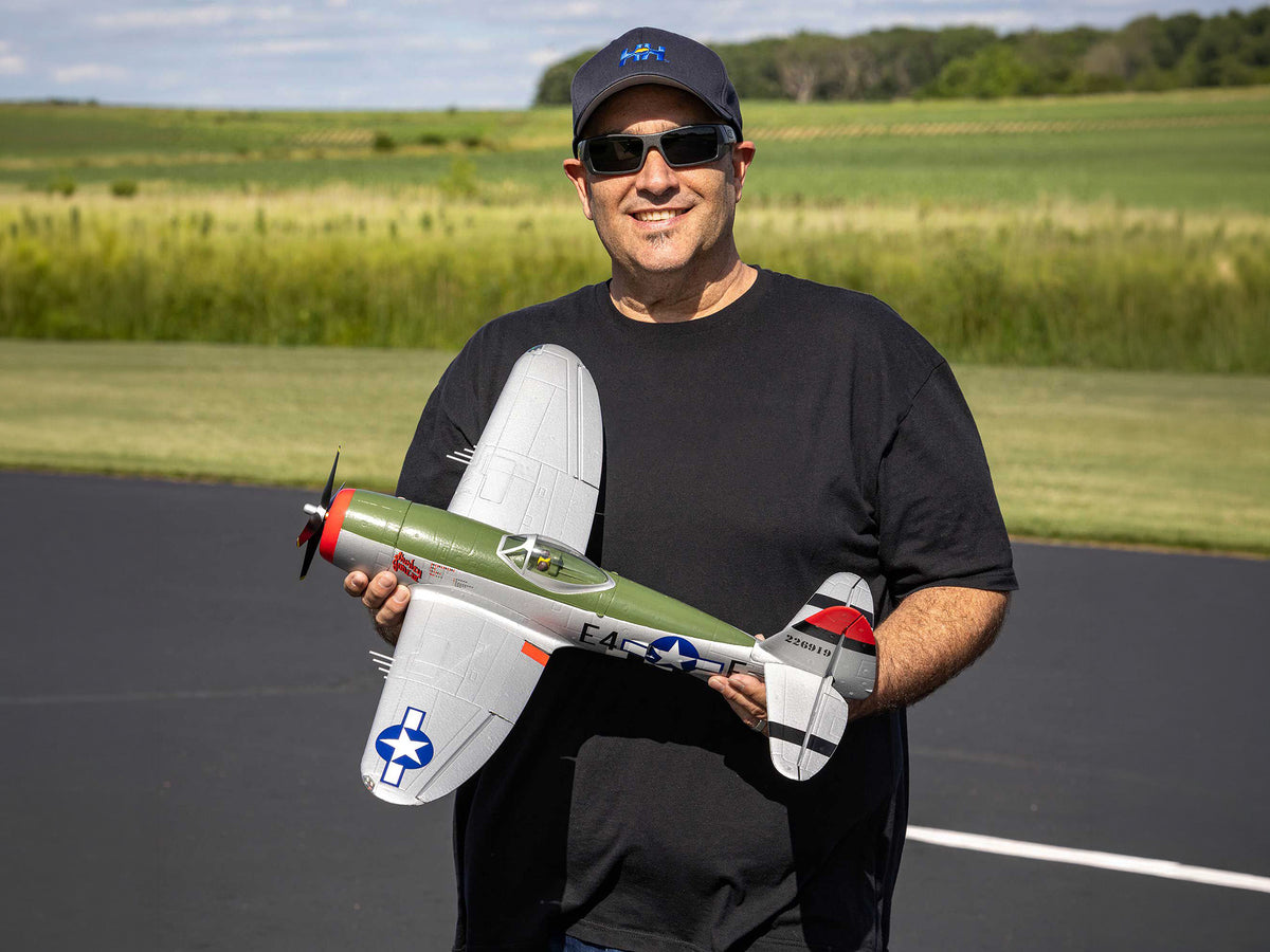 EFlite Micro P-47 Thunderbolt 625mm BNF Basic with AS3X+ and SAFE S - Pre Order - Expected Second Week of December