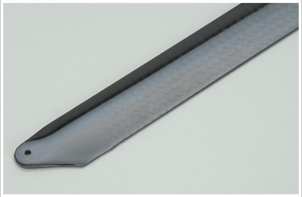 Radio Control Model Helicopter Spares Carbon Effect Main Blades 140mm A-RMXCB140 (BOX 73)