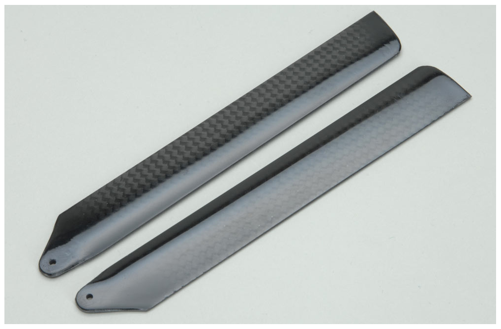 Radio Control Model Helicopter Spares Carbon Effect Main Blades 140mm A-RMXCB140 (BOX 73)