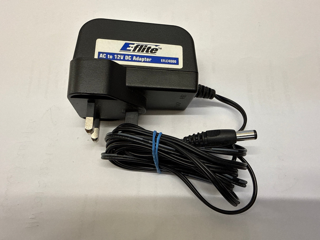 Second Hand 12v E-flite Balancing Charger for 1 to 3S Lipo packs EFLC3115 with Mains Adapter - SECOND HAND (Box 30)