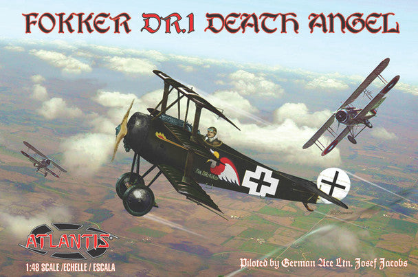 Atlantis 1/48 Fokker DR1 Model Kit With Trading Card AMCA103