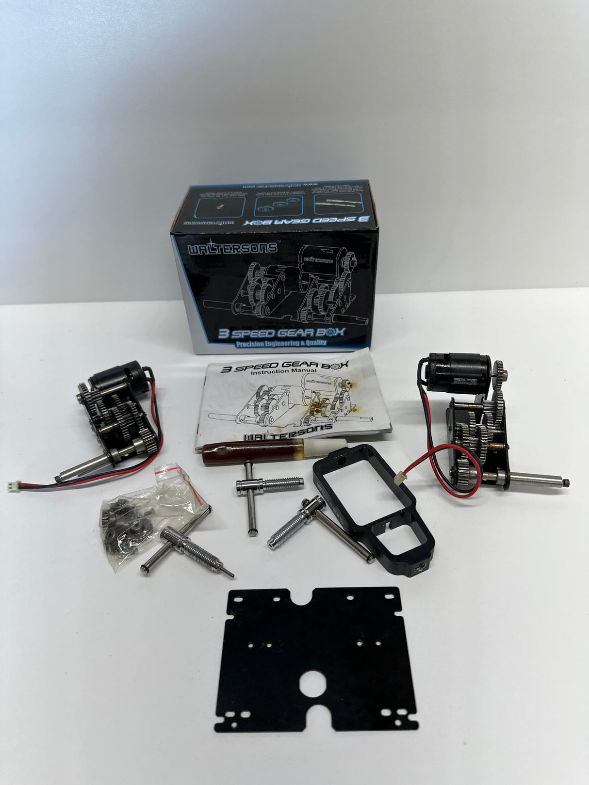 Waltersons Henglong Tank 3 Speed Long Shaft Metal Geared Gear Box x 2 WT-622006