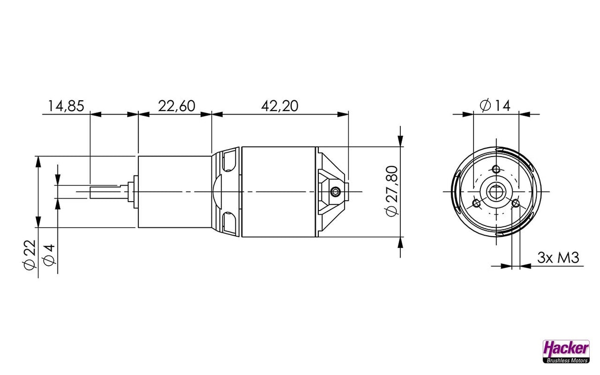 Hacker A20-6 XL EVO kv2500 + 44:1 97800029