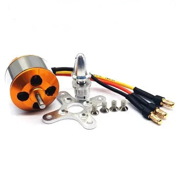 XXD Brushless Motor2208 12T 1800KV with mount adpter and plugs