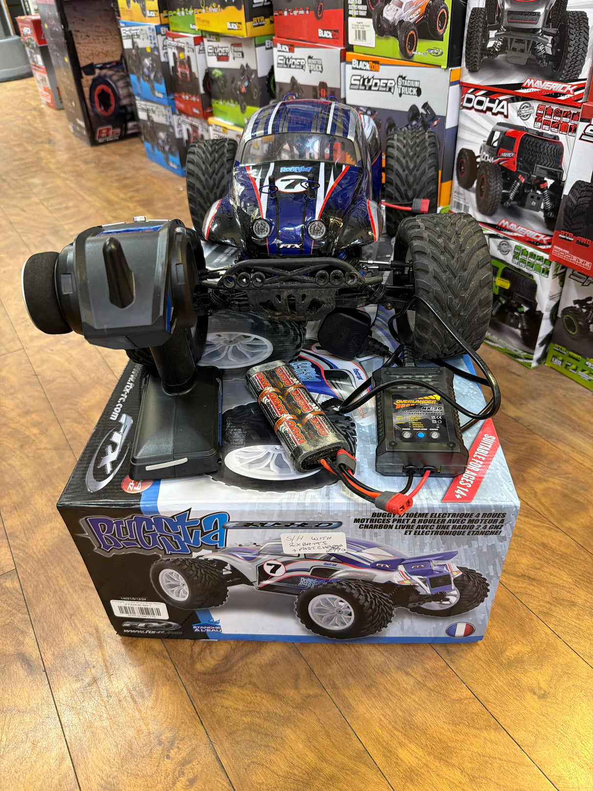 FTX Bugsta 1/10 4WD Brushed Buggy Ready to Run 2.4ghz Radio Second Hand