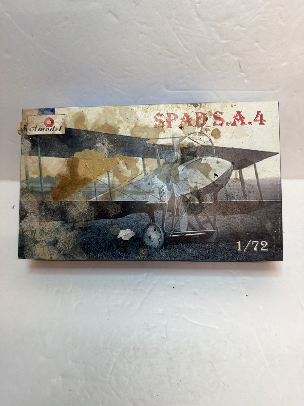 SPAD S.A.4 — Amodel 1/72 Plastic Model Kit Vintage water damaged box