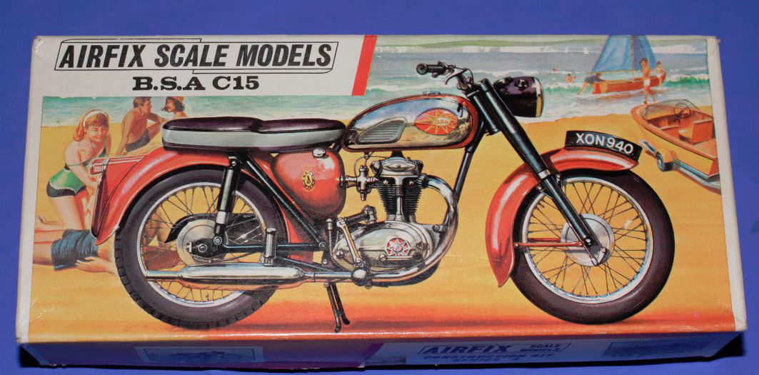 Very Rare Vintage Airfix 1:12 B.S.A. 250cc C15 No. 3635