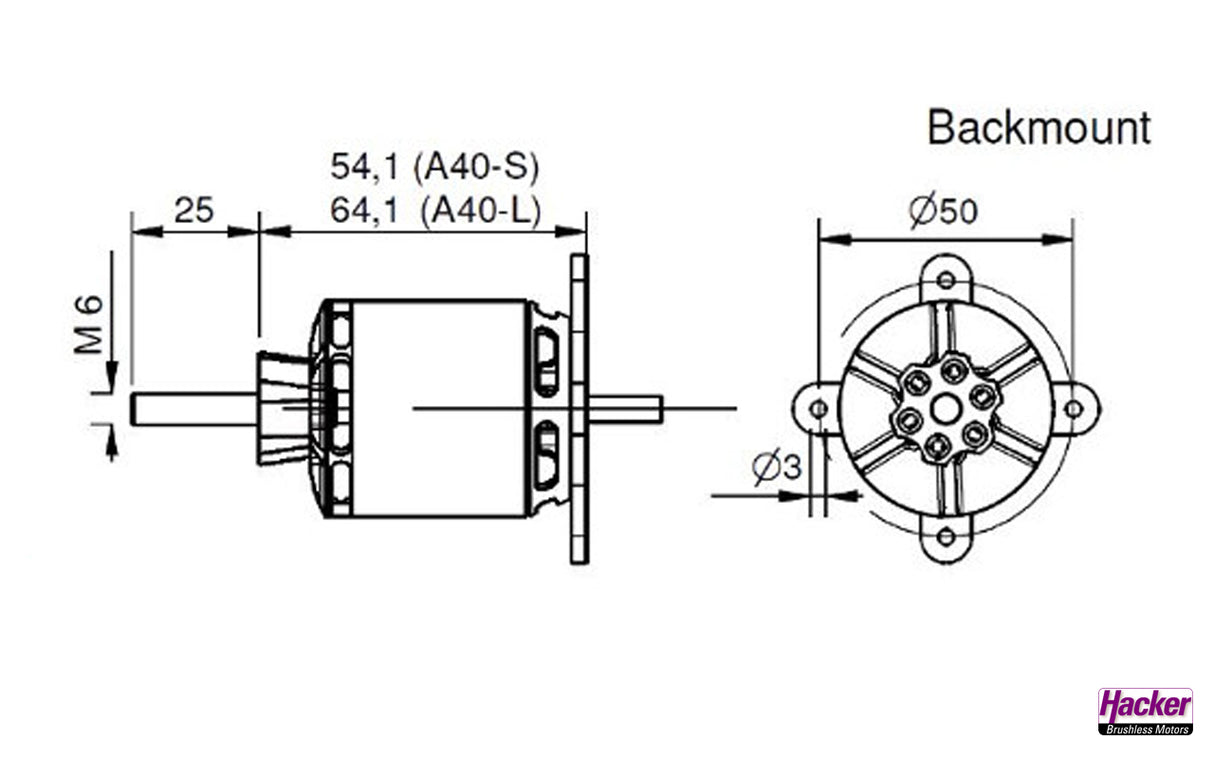 Hacker A40-14L V4 kv355 14-Pole 33726616