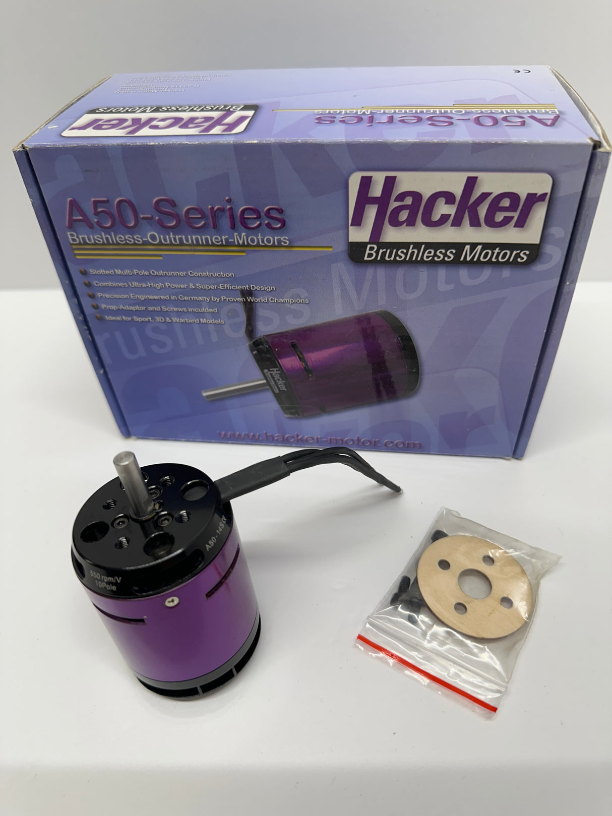 Hacker A50 14S Helicopter 10-pole Outrunner Brushless Motor HKRA5014S10PH