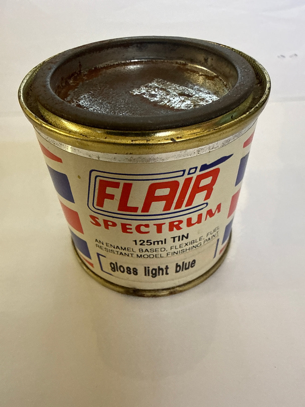 SPECTRUM Gloss Light Blue Tin 125ml (Tarnished/Marked can)