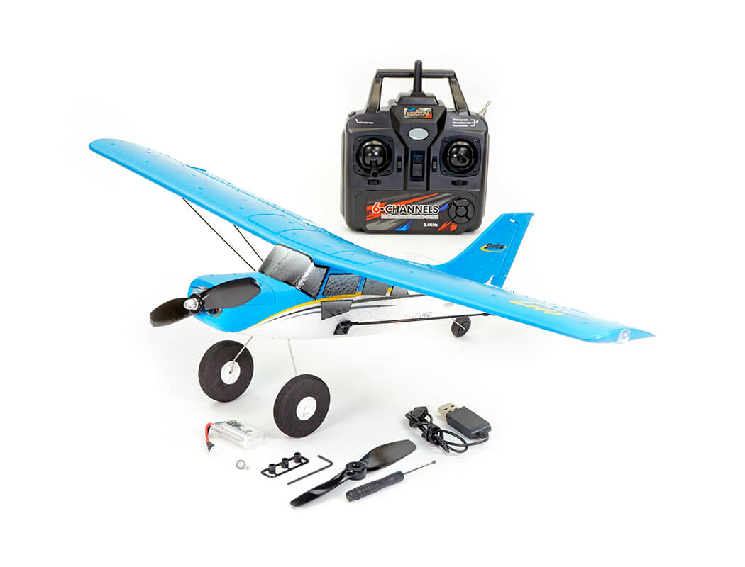 KOOTAI MAULE 512MM BRUSHLESS 4CH WITH GYRO EPP RTF - MODE 2 (BLUE)