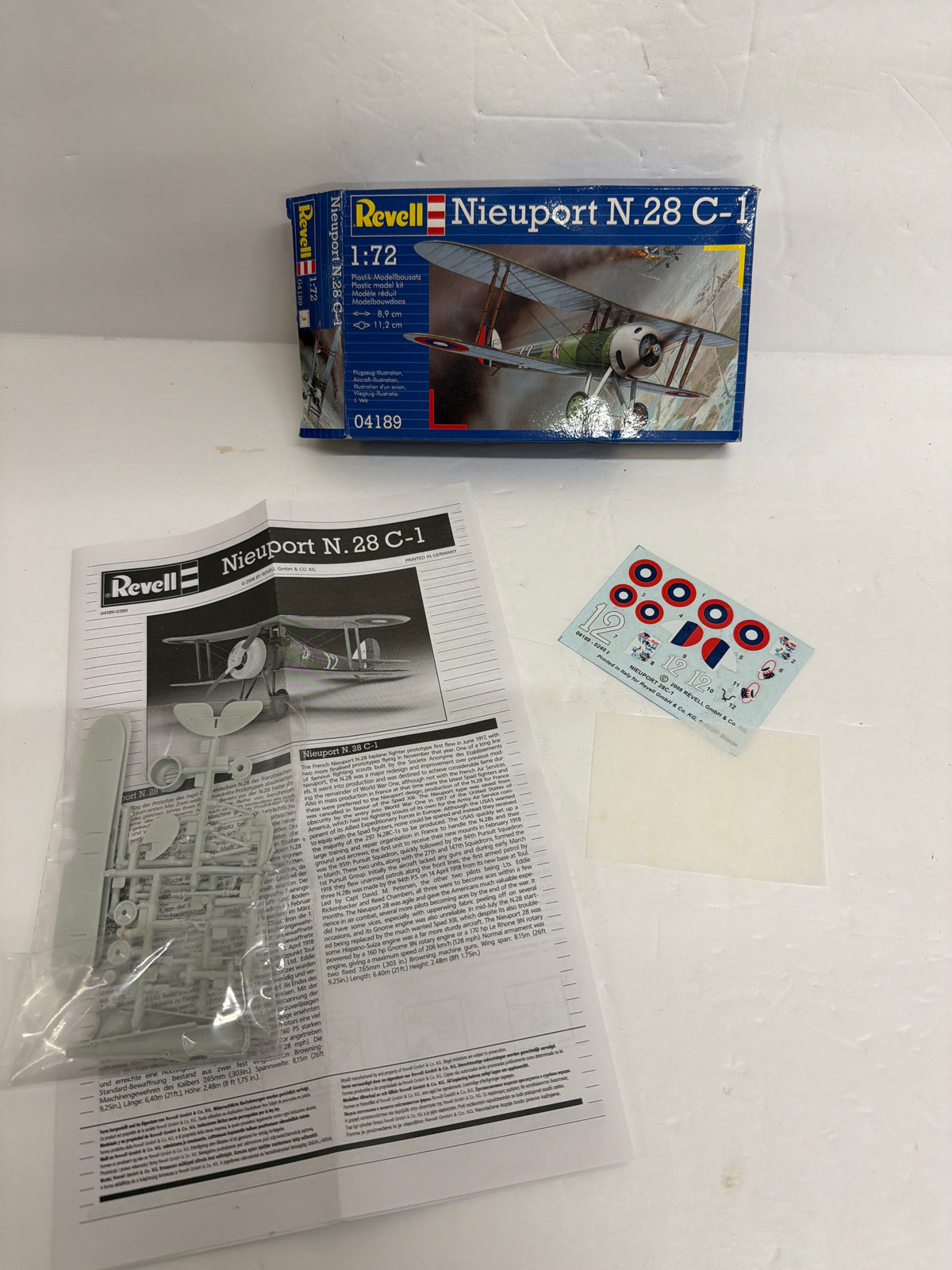Revell Plastic Model Kit Nieuport N.28 C-1 1/72