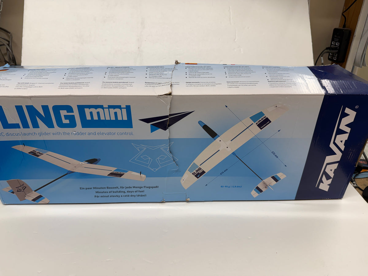 Kavan Sling MINI 616mm ARF - 616mm - Slight mark on tailplane (as per images) & Box Damage
