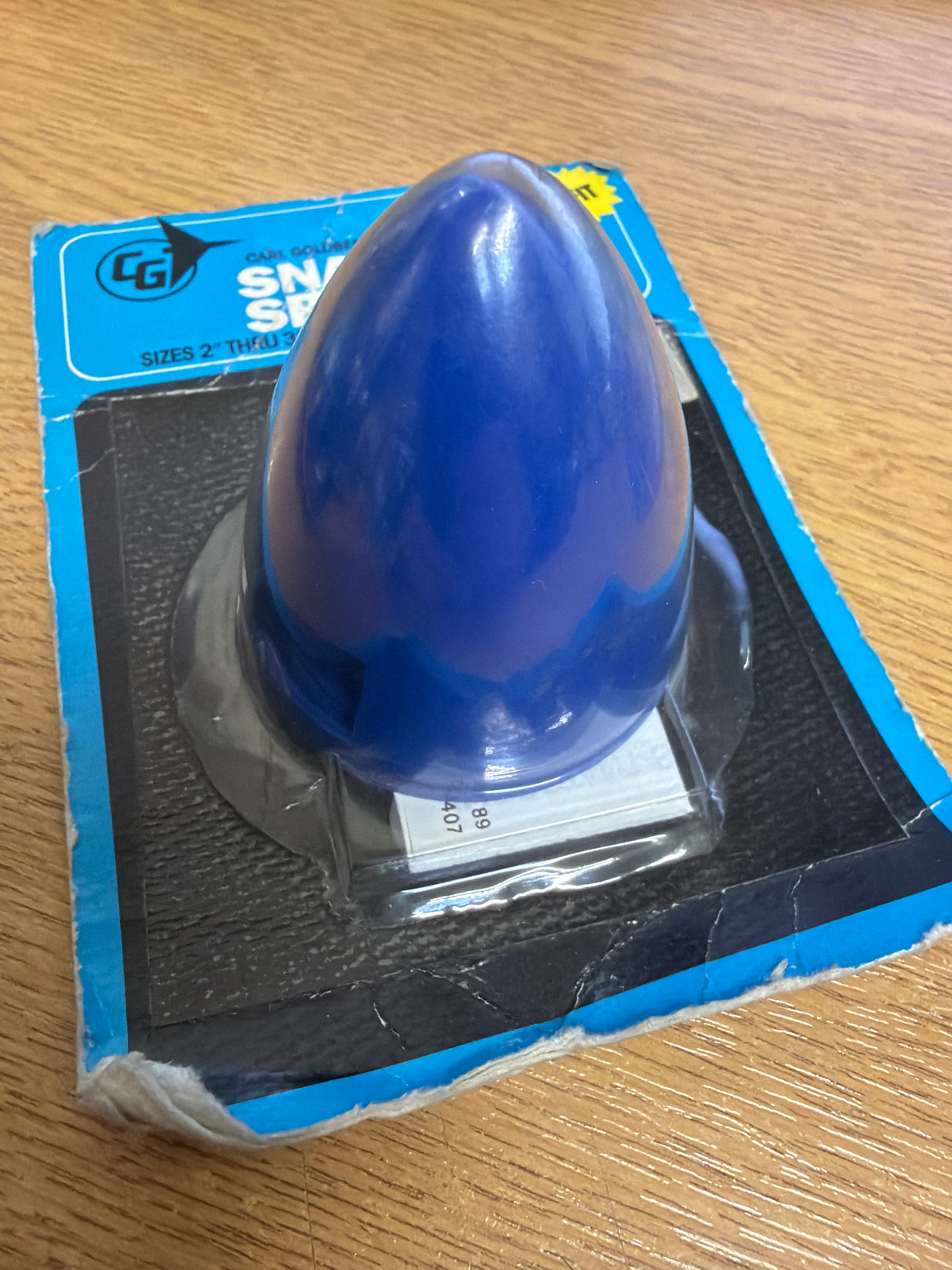 Carl Goldburg 2 1/4 Inch (57mm) 2-Blade Spinner Blue