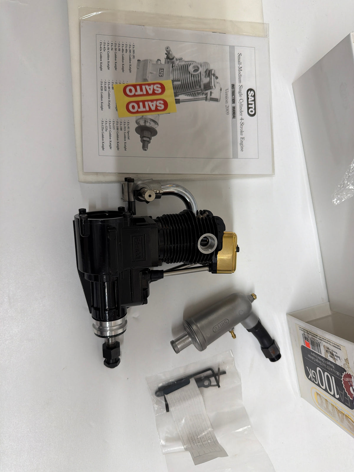Saito FA100GK 4-Stroke Nitro/Glow RC Aircraft Engine New