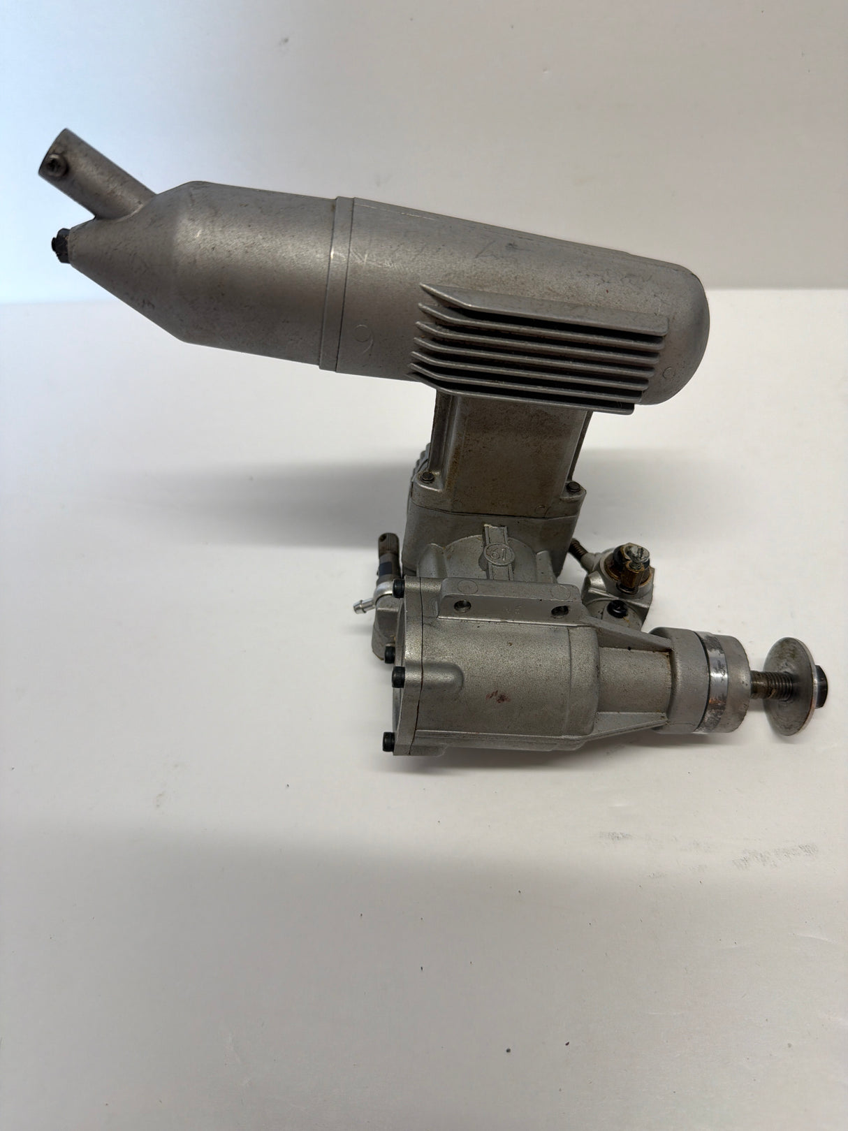 Second Hand Aircraft Engine 2-stroke OS 61 FX with silincer little use (Box 62)