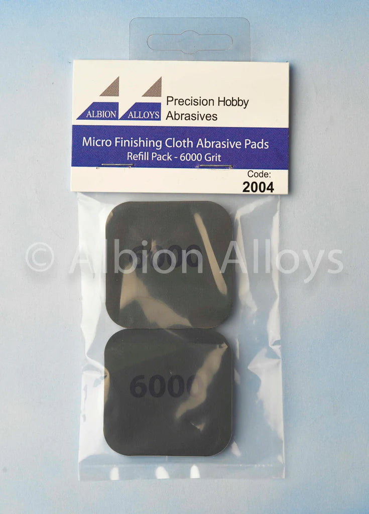 Albion Alloy Micro Finishing Cloth - Abrasive Pads - 6000 Grit (Pack of 2) 2004