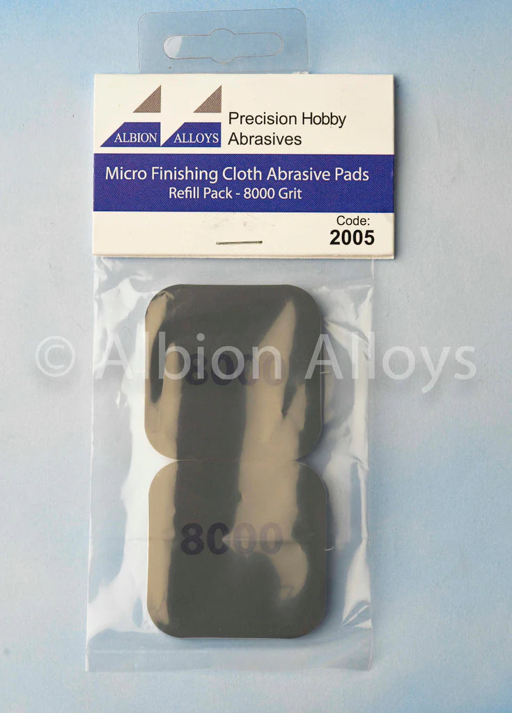 Albion Alloy Micro Finishing Cloth - Abrasive Pads - 8000 Grit (Pack of 2) 2008