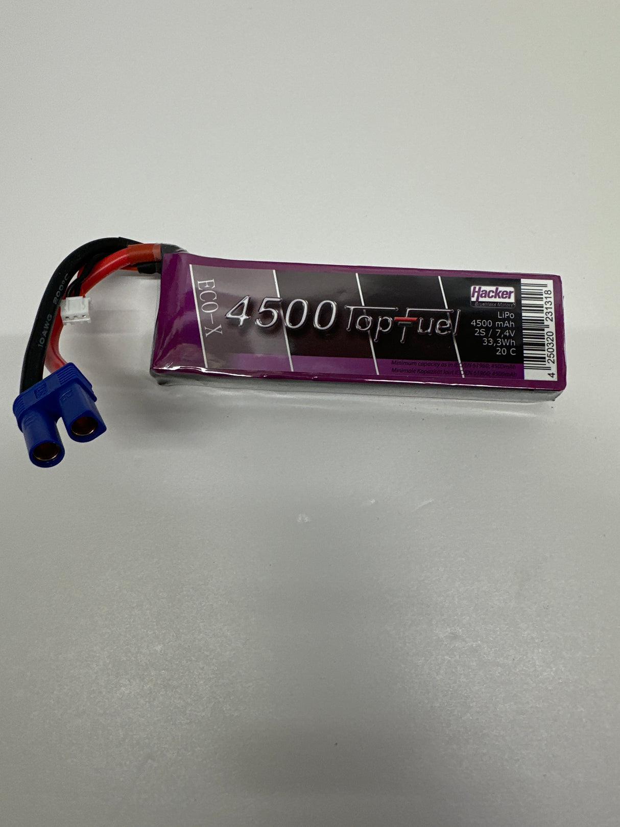 Top Fuel Eco-X 4500mAh LiPo 7.4v 2 Cell 20C