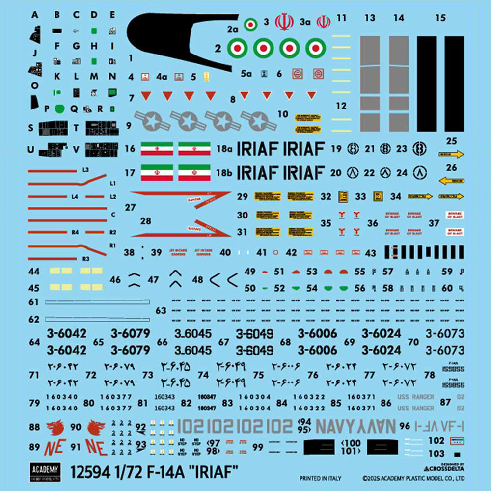 Academy 1/72 F-14A IRIAF Tomcat kit AC12594