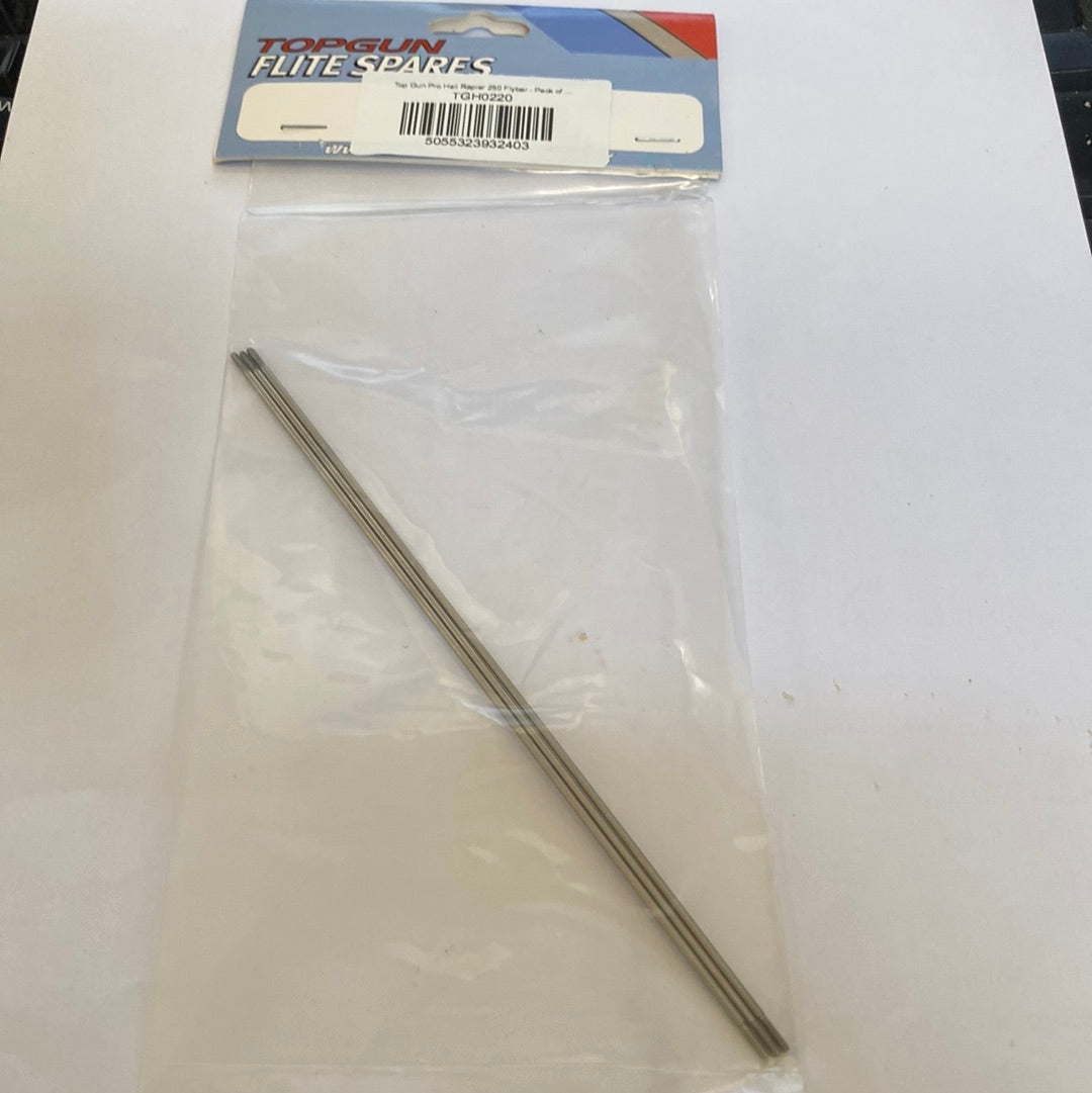 Top Gun Pro Heli Rapier 250 Flybar - Pack of 3 (Box 14)