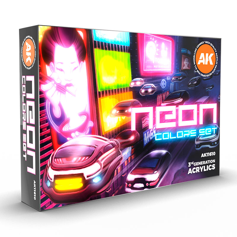 AK11610 AK Interactive NEON COLORS SET