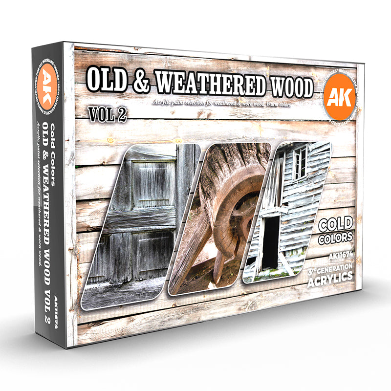 AK11674 AK Interactive OLD & WEATHERED WOOD VOL2