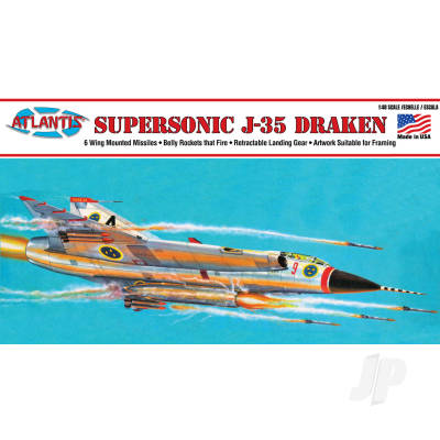 Atlantis 1/48 SAAB Draken J-35 Model Kit AMCL570