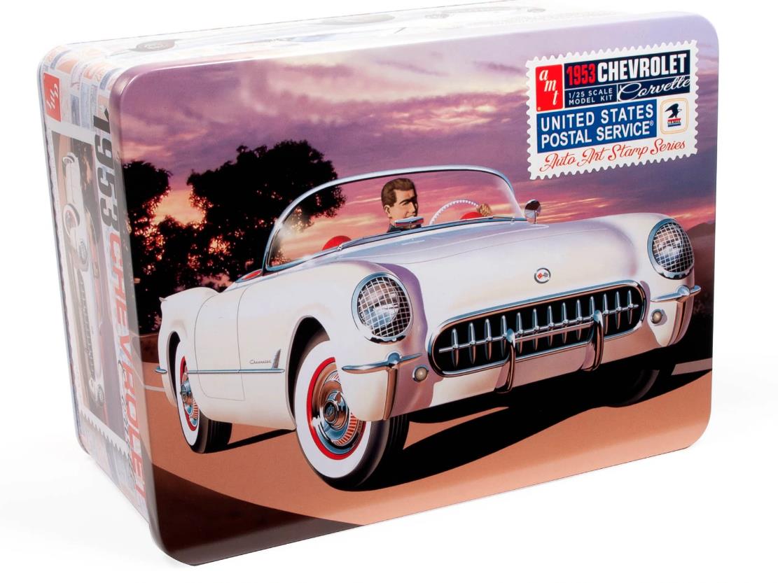 AMT Model Kits - 1:25 1953 Chevy Corvette USPS Stamp Series Kit