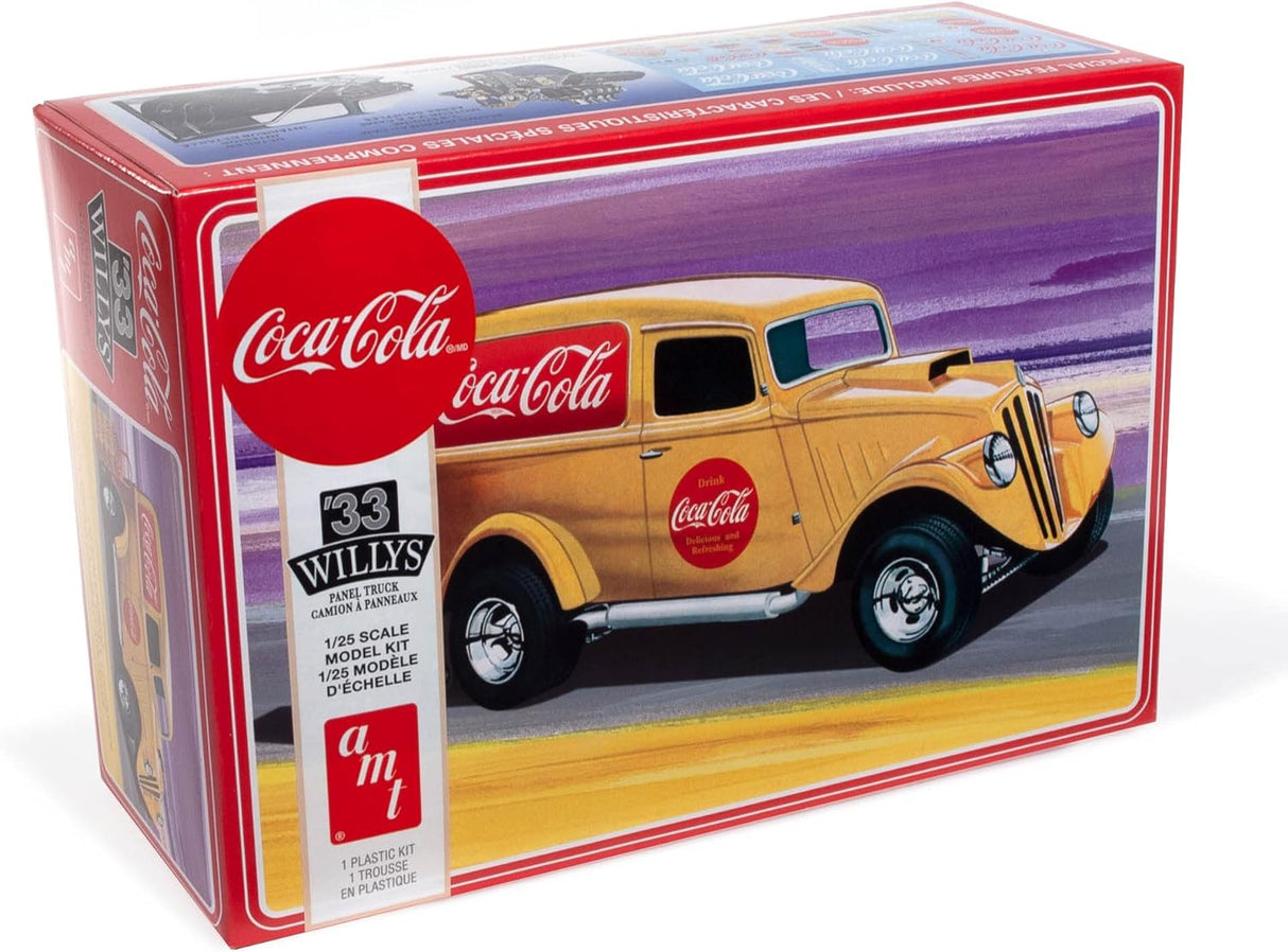 AMT Model Kits - 1:25 1933 Willys Coca-Cola Panel Truck Kit