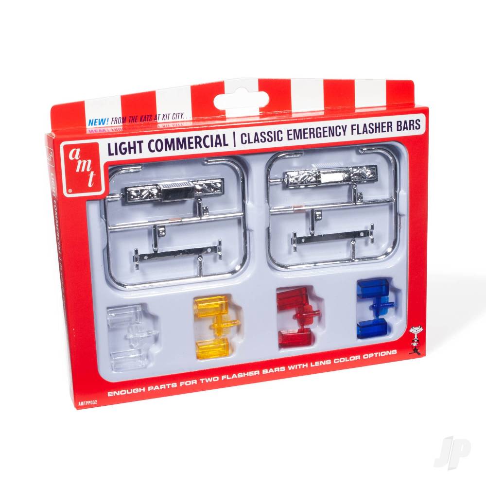 Classic Emergency Flasher Parts Pack (Works with many 1:25 dragster and custom car kits)