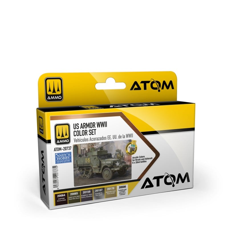 ATOM20737 ATOM US Armor WWII Colour Set
