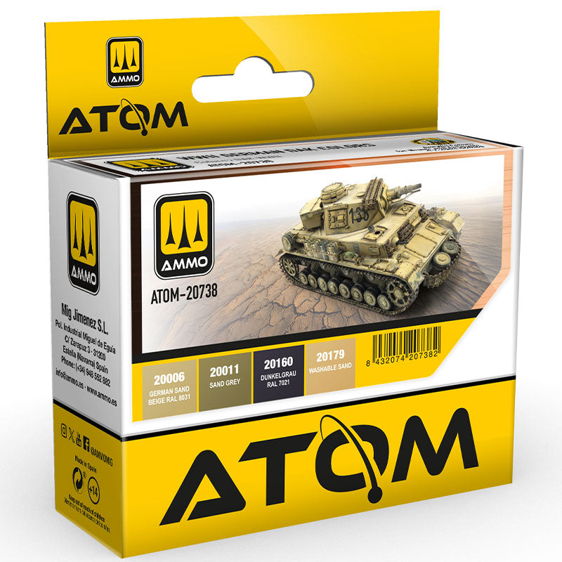 ATOM WWII German Dak Colours - pack of 4 20738