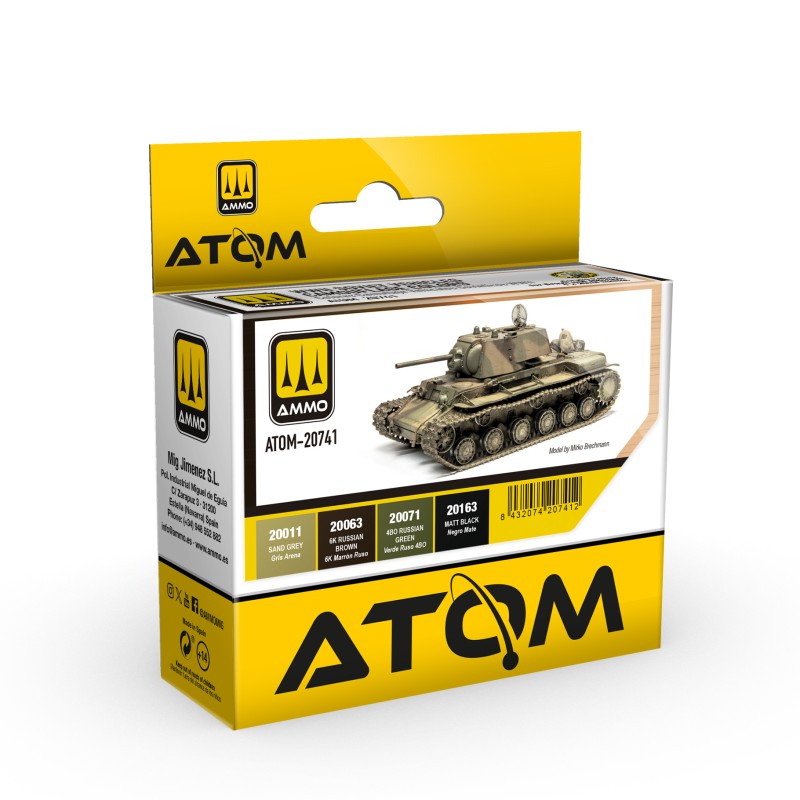 ATOM20741 ATOM WWII Soviet Vehicles Camouflage Colours Set