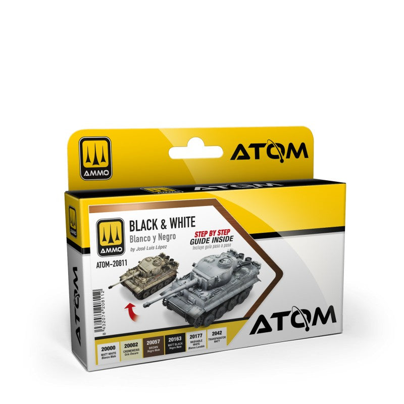 ATOM20811 ATOM Black & White Technique Paint Set