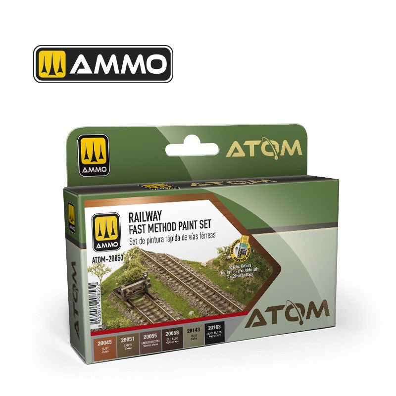 ATOM20853 ATOM Railway Fast Method paint Set