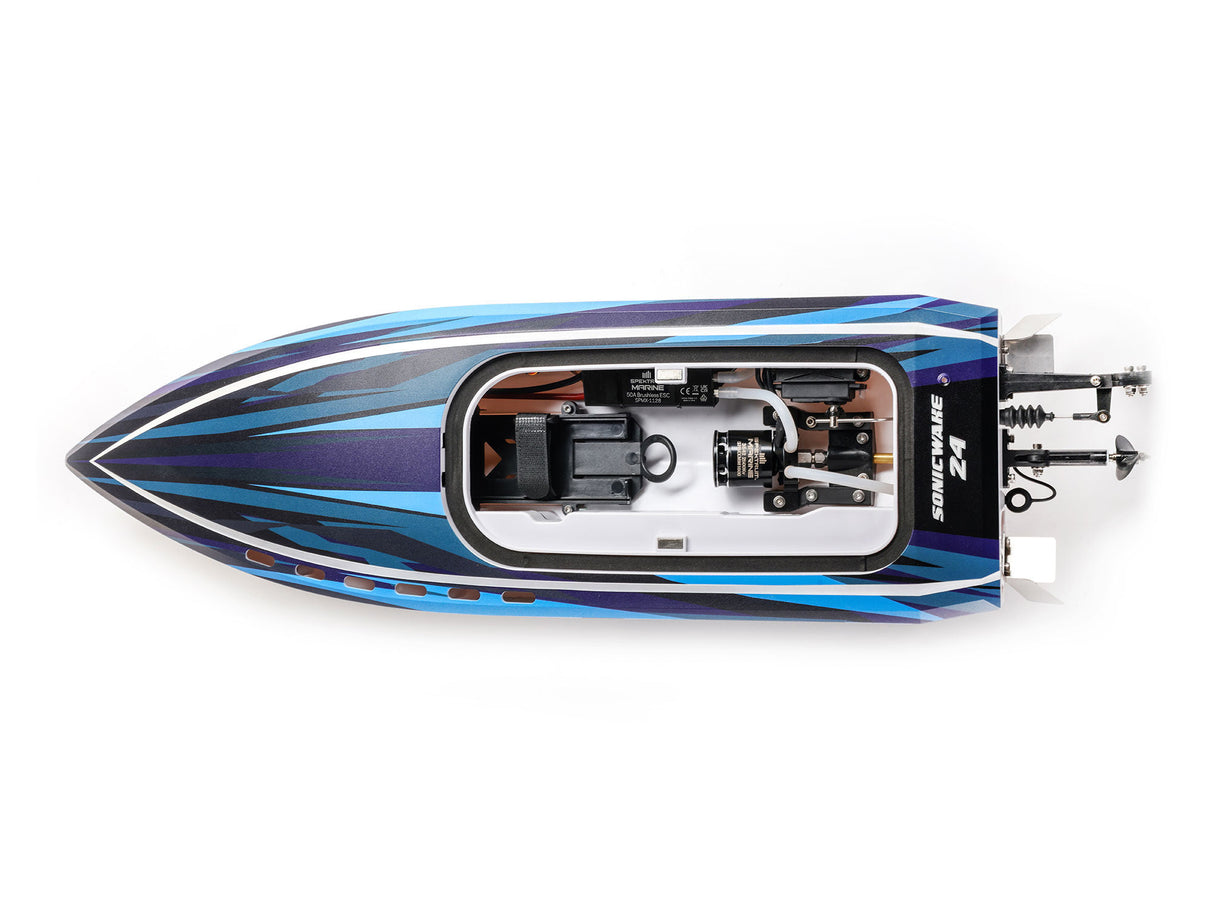 Proboat Sonicwake 24 Self-Righting Brushless Deep-V RTR - BLUE - FOR PRE ORDER - EXPECTED LATE AUGUST