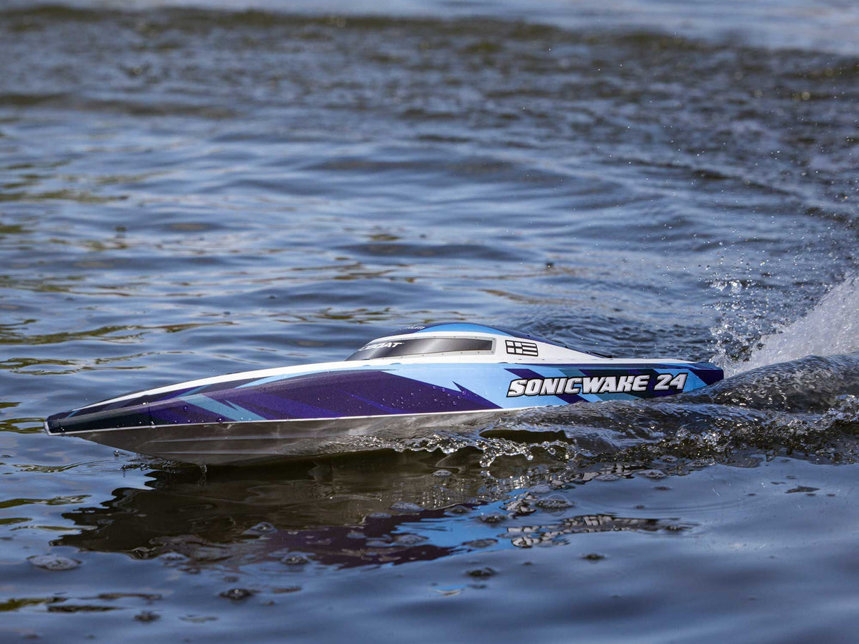 Proboat Sonicwake 24 Self-Righting Brushless Deep-V RTR - BLUE - FOR PRE ORDER - EXPECTED LATE AUGUST