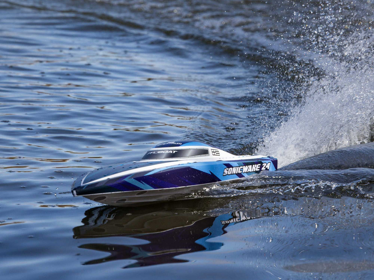 Proboat Sonicwake 24 Self-Righting Brushless Deep-V RTR - BLUE - FOR PRE ORDER - EXPECTED LATE AUGUST