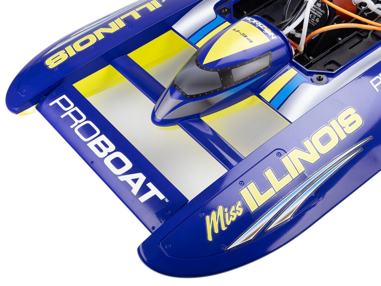 Proboat Miss Illinois U-34 34" Unlimited Hydro Race RTR Boat - Pre Order - Expected Mid August
