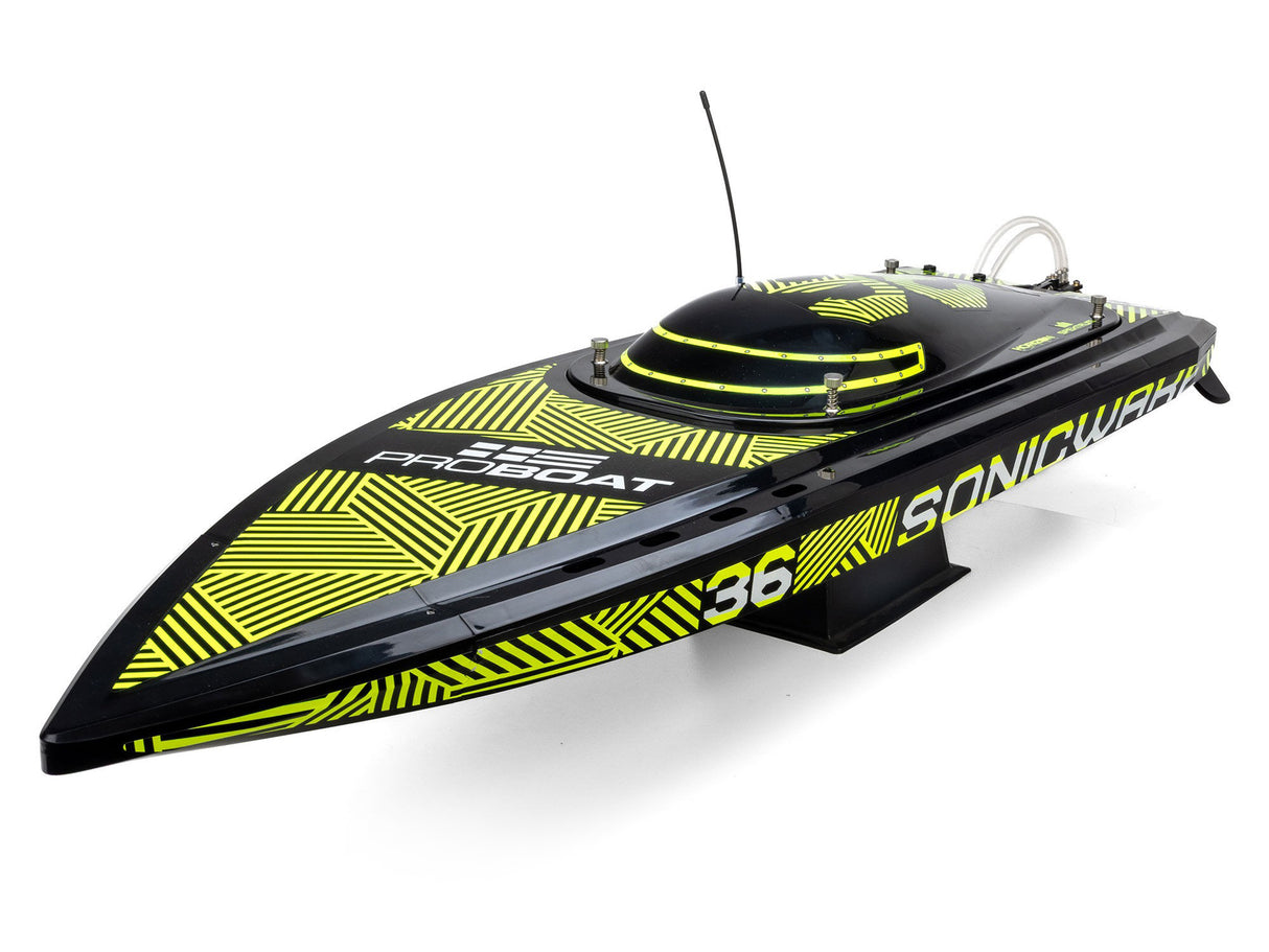Pro Boat Sonicwake 36" V3 Self-Righting V-Hull Boat RTR - Black - Pre Order - Expected second week of December