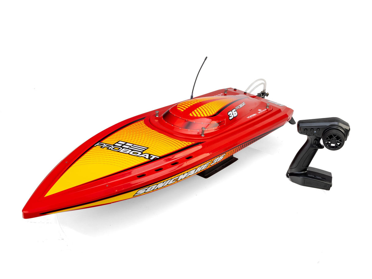 Pro Boat Sonicwake 36" V3 Self-Righting V-Hull Boat RTR - Red - Pre Order - Expected second week of December
